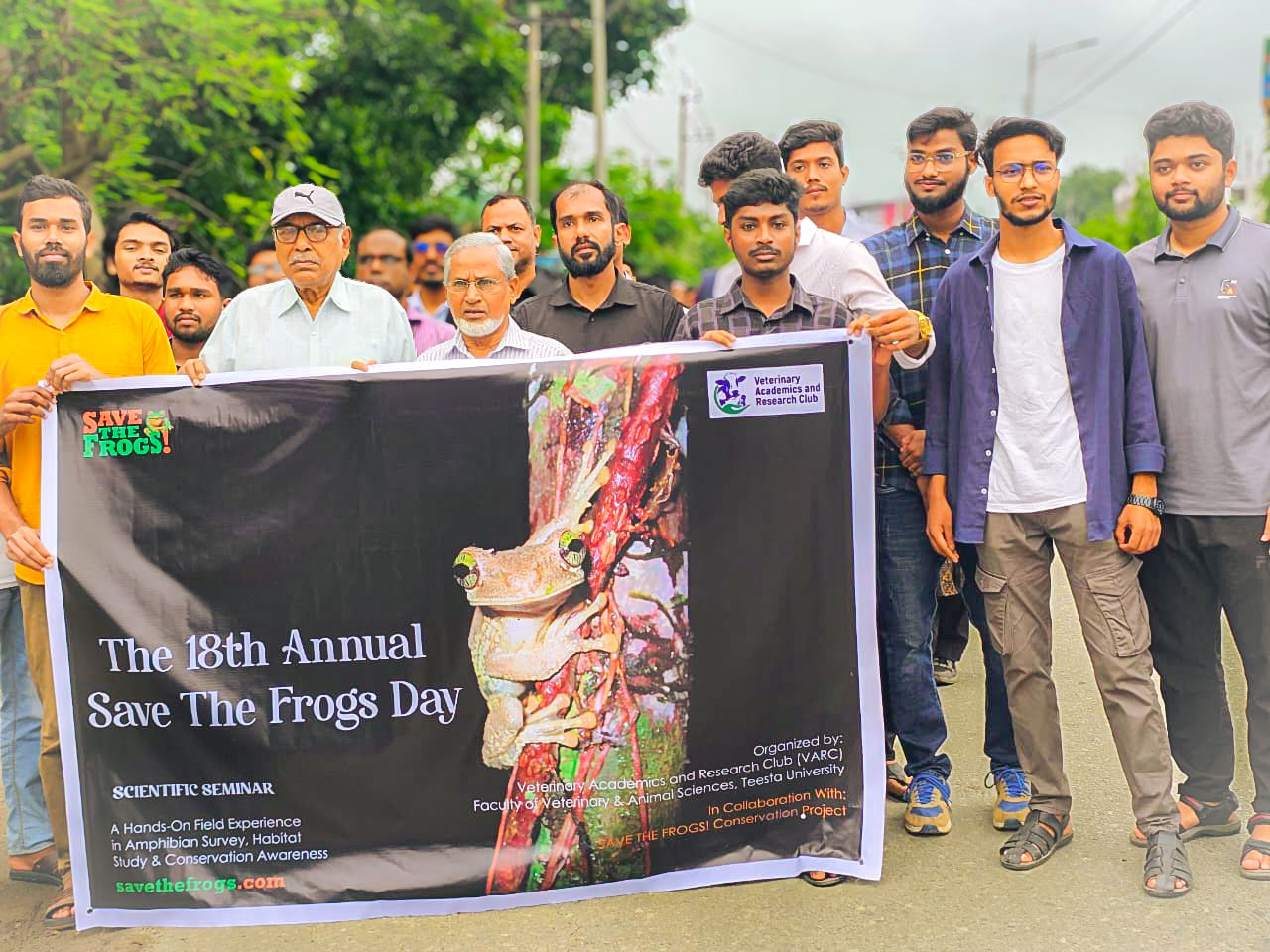 Frog Day Observed at Teesta University