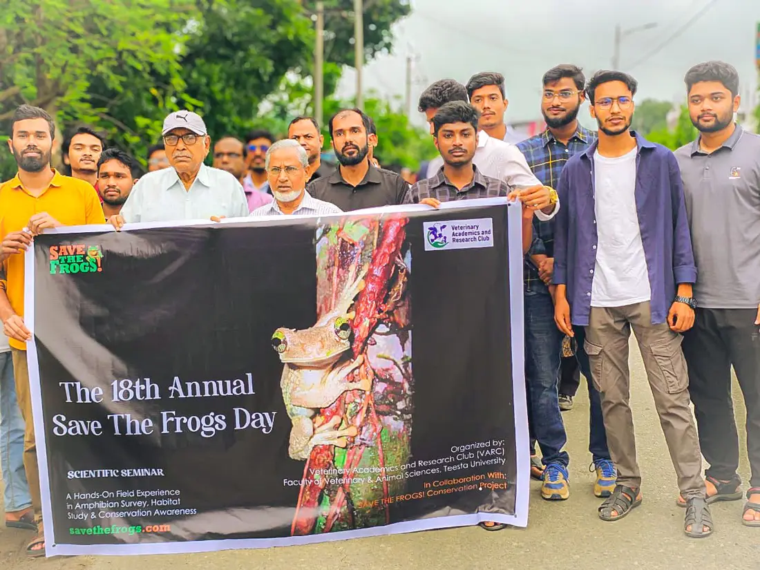 Frog Day Observed at Teesta University