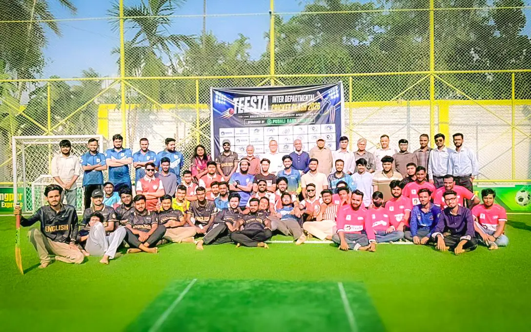 Inter-Departmental Cricket Clash Held at Teesta University