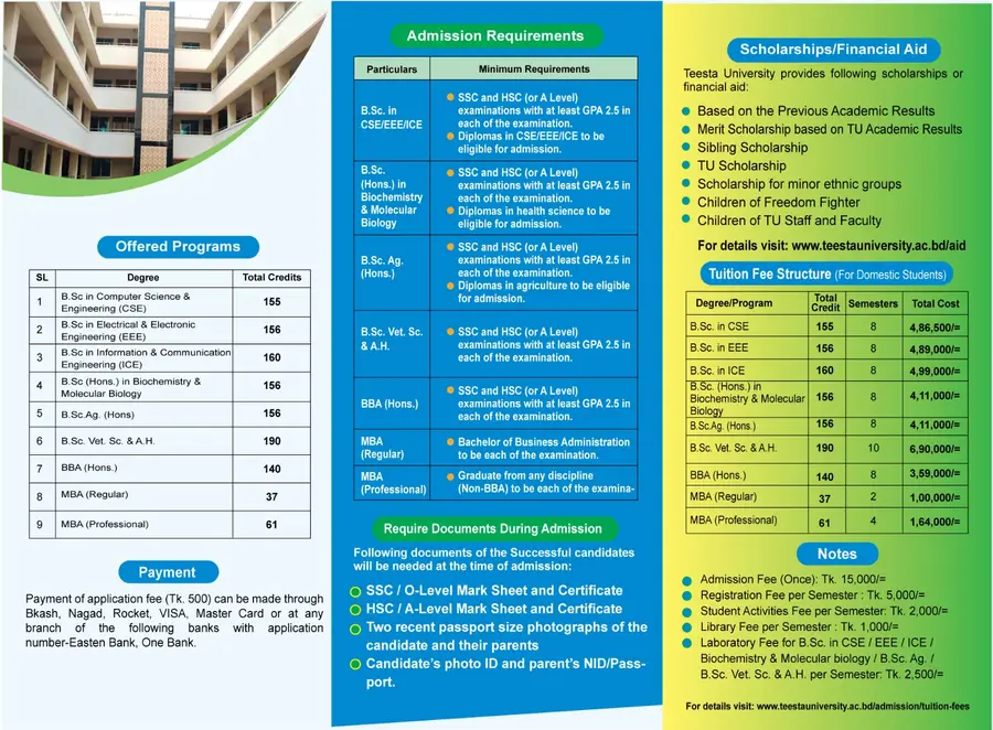 TU Brochure Back