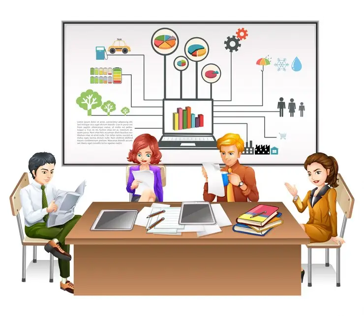 business-people-working-table-illustration_1308-1062